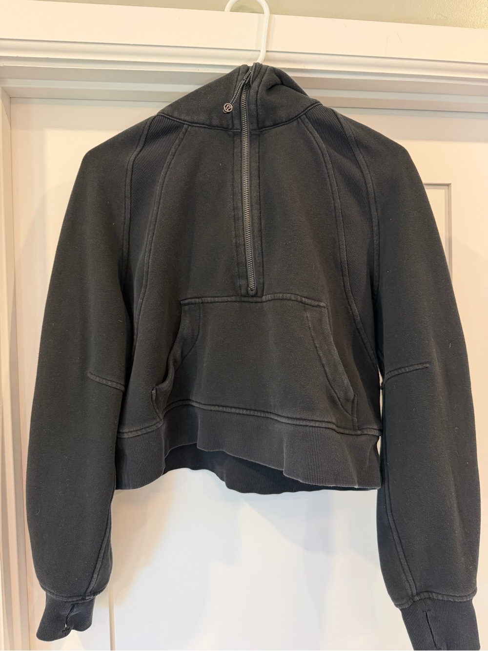 lululemon Black Cropped Half-Zip Pullover Size XS/S